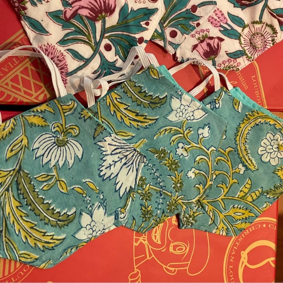 Cotton Floral Washable Face Masks In Boho Print, Reusable, 3 Masks - Picture 2 of 4